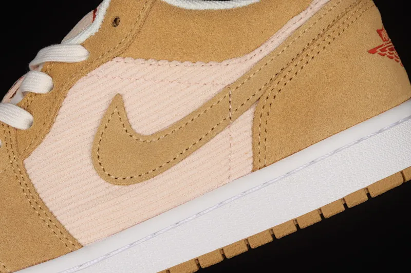 All categories Air Jordan Jordan series basketball shoes Air Jordan 1 Low G version pure original Air Jordan 1 Low AJ1 Joe 1 khaki corduroy low-top cultural and leisure sports sneakers DH7820-700